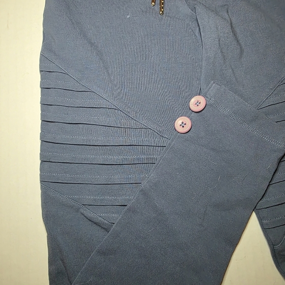 MATILDA JANE Just Imagine Keely Button Cuff Moto Leggings Sz 8 - Picture 2 of 6